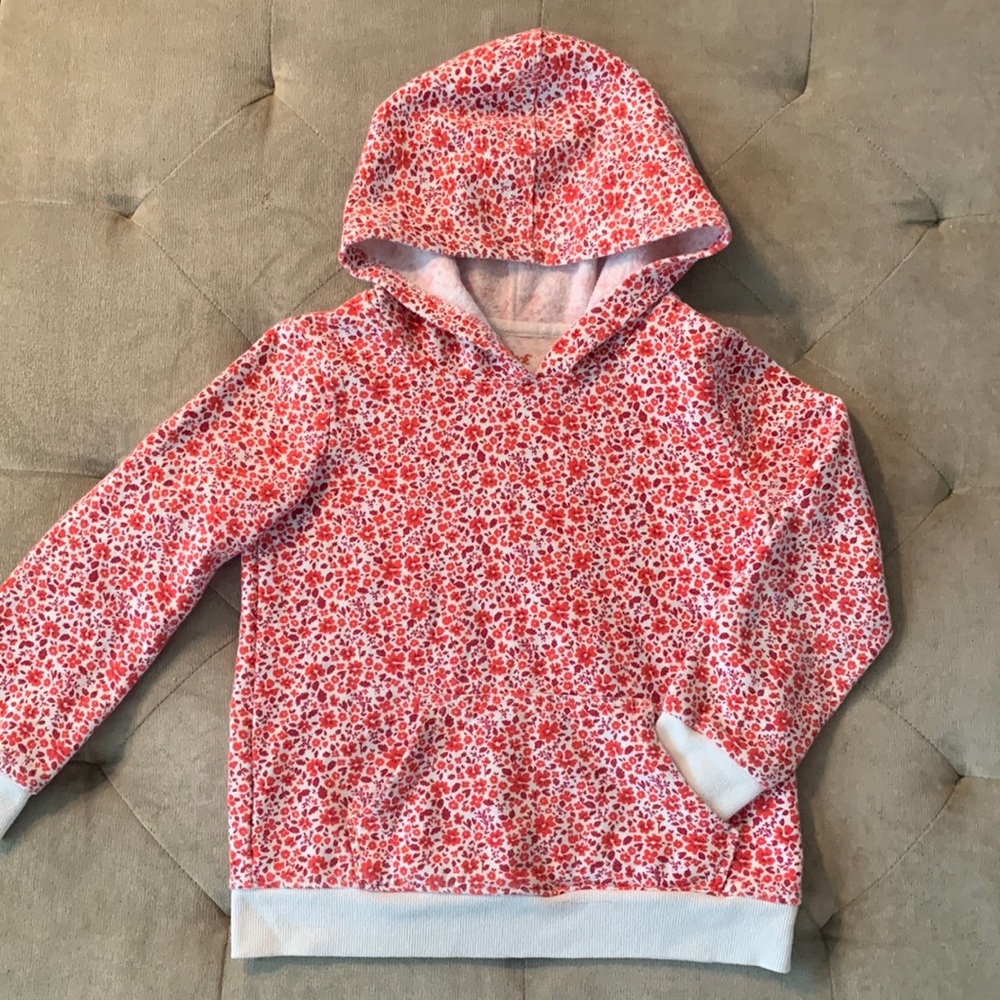 Girls Cat & Jack floral hoodie
